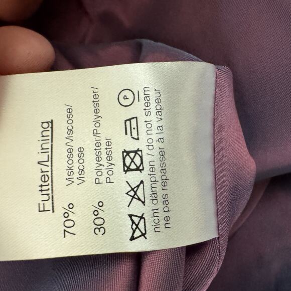 Talbot Runhof Draped Wrap Detail Sleeveless Crepe Satin Gown Red Size 8 Formal - Picture 16 of 16